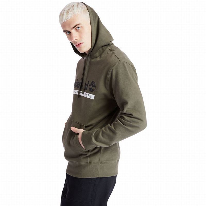 Timberland 1973 Hooded Dukserice Maslinasto Zelene | 83410812