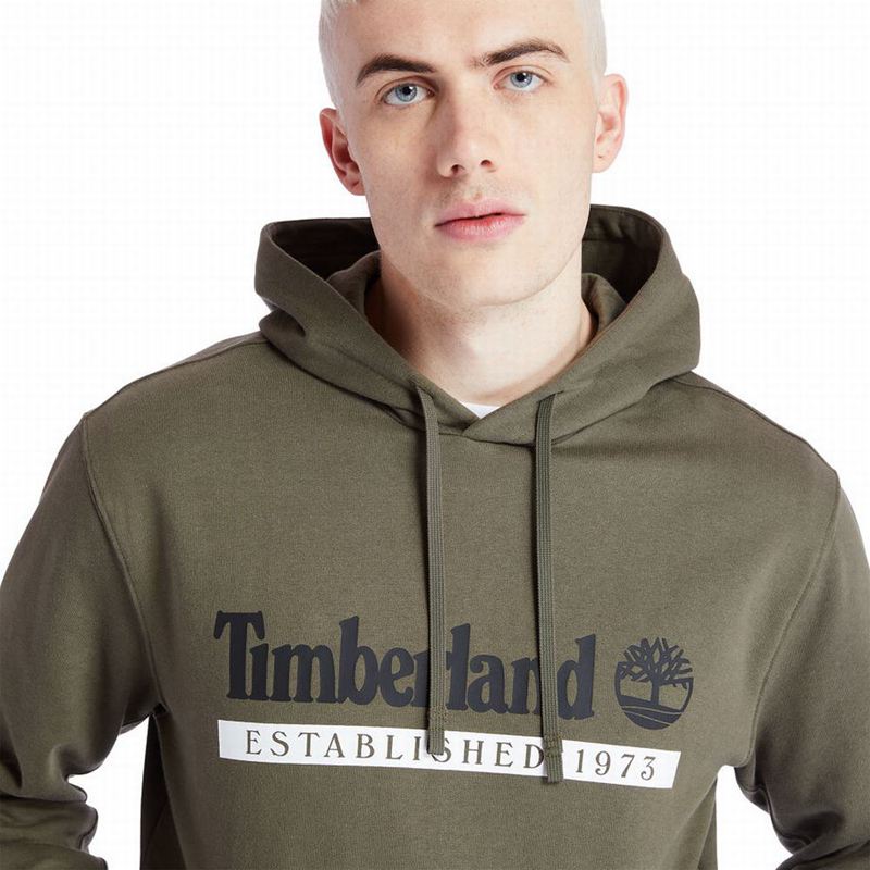 Timberland 1973 Hooded Dukserice Maslinasto Zelene | 83410812