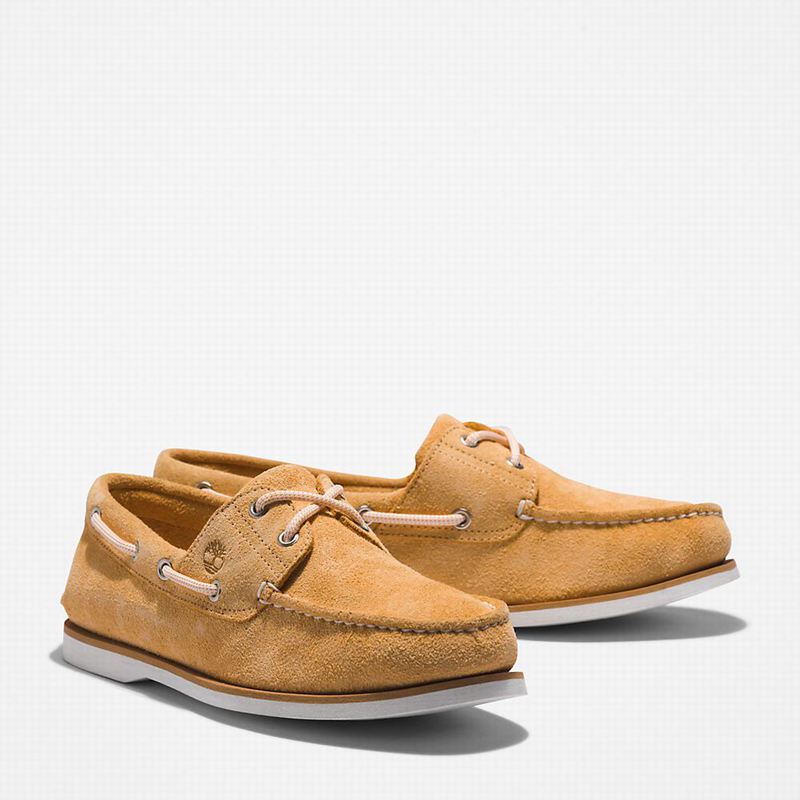 Timberland 2-Eye Classic Cipele Za Čamce Žute | 22867459