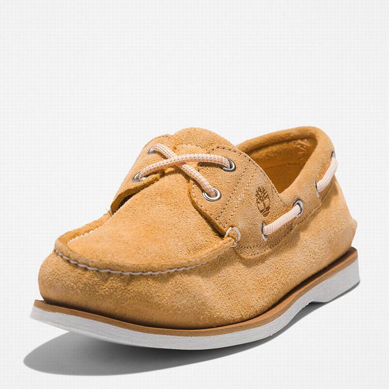 Timberland 2-Eye Classic Cipele Za Čamce Žute | 22867459