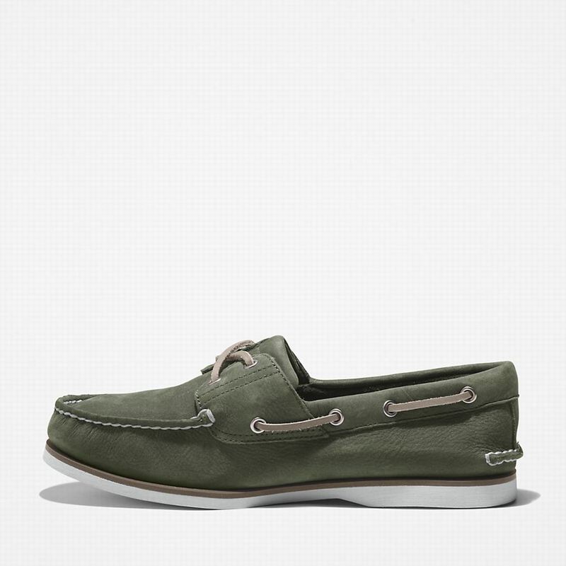 Timberland 2-Eye Classic Cipele Za Čamce Maslinasto Zelene | 31264162