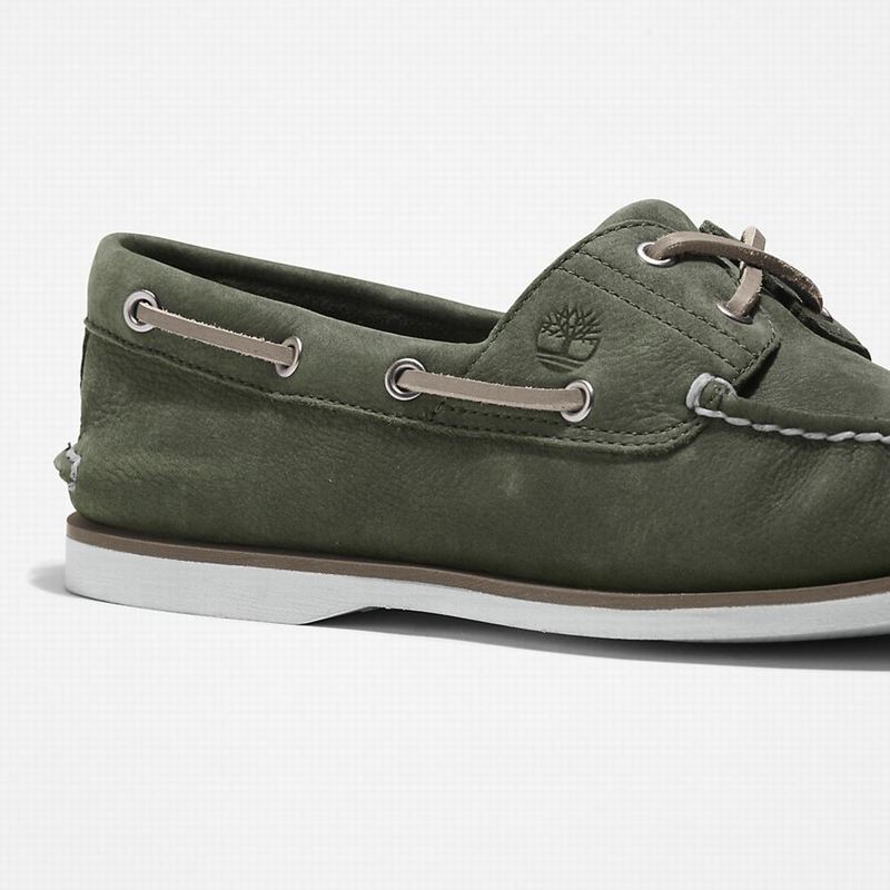 Timberland 2-Eye Classic Cipele Za Čamce Maslinasto Zelene | 31264162