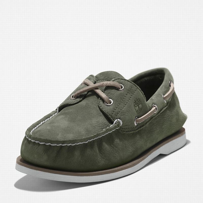 Timberland 2-Eye Classic Cipele Za Čamce Maslinasto Zelene | 31264162