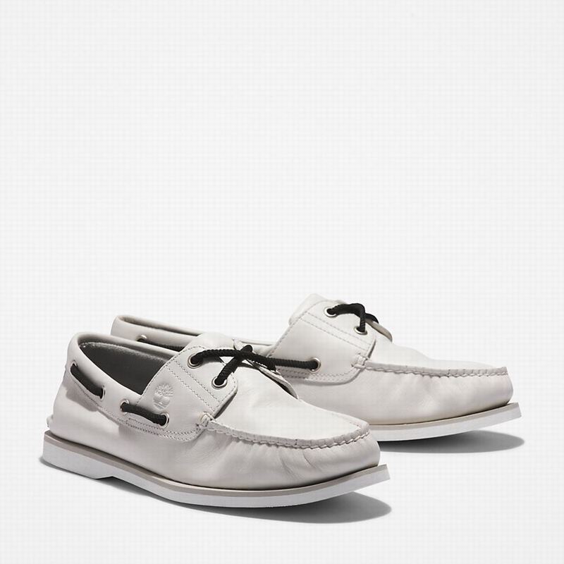 Timberland 2-Eye Classic Cipele Za Čamce Bijele | 40461116