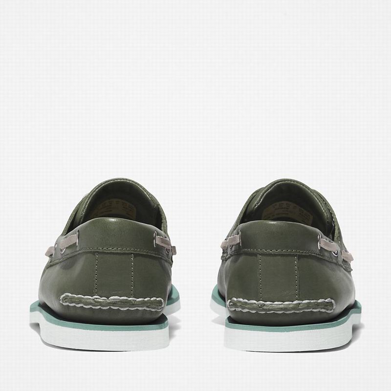Timberland 2-Eye Classic Cipele Za Čamce Maslinasto Zelene | 98025353