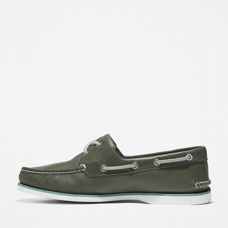 Timberland 2-Eye Classic Cipele Za Čamce Maslinasto Zelene | 98025353