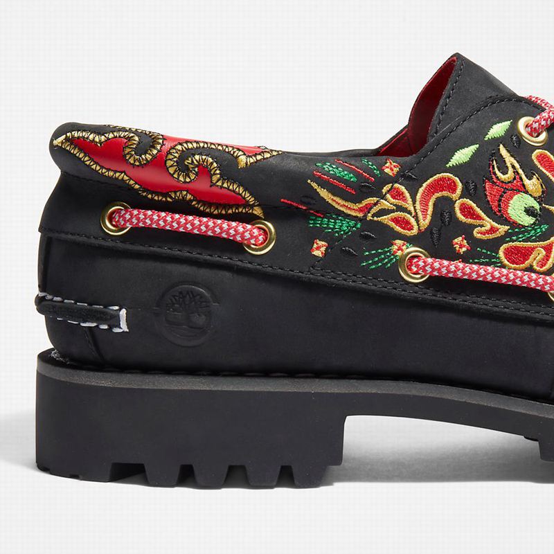 Timberland 3-Eye Cipele Za Čamce Crne | 36933237