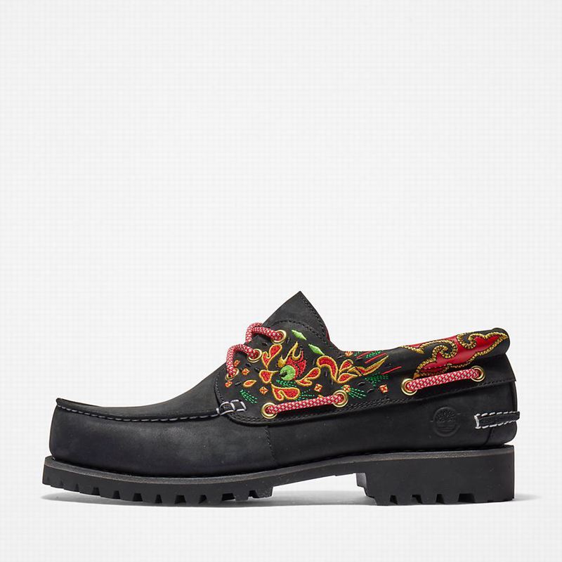 Timberland 3-Eye Cipele Za Čamce Crne | 36933237