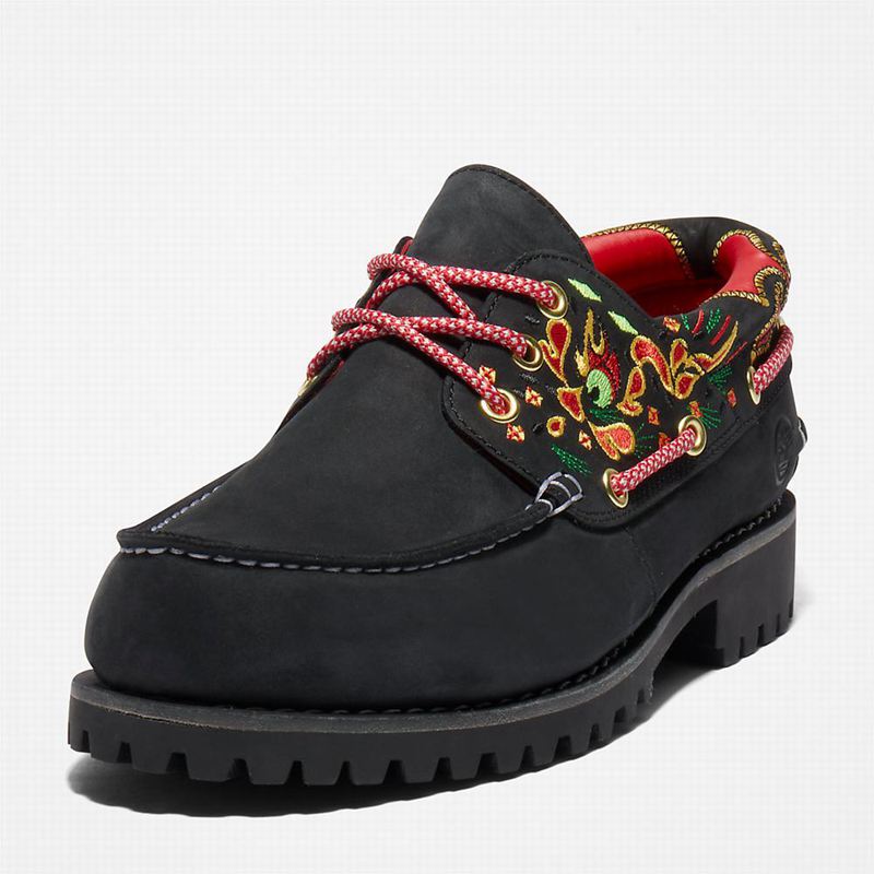 Timberland 3-Eye Cipele Za Čamce Crne | 36933237