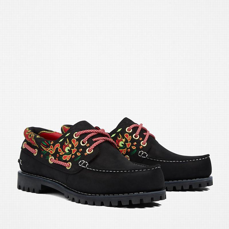 Timberland 3-Eye Cipele Za Čamce Crne | 85335600