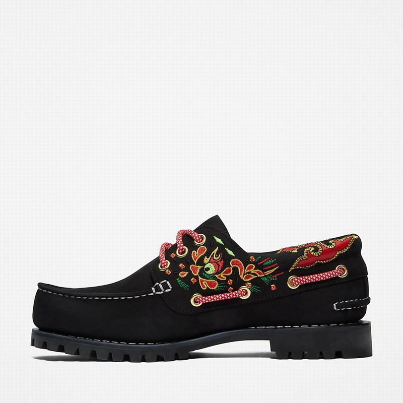 Timberland 3-Eye Cipele Za Čamce Crne | 85335600