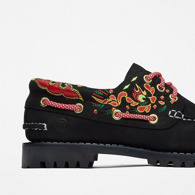Timberland 3-Eye Cipele Za Čamce Crne | 85335600