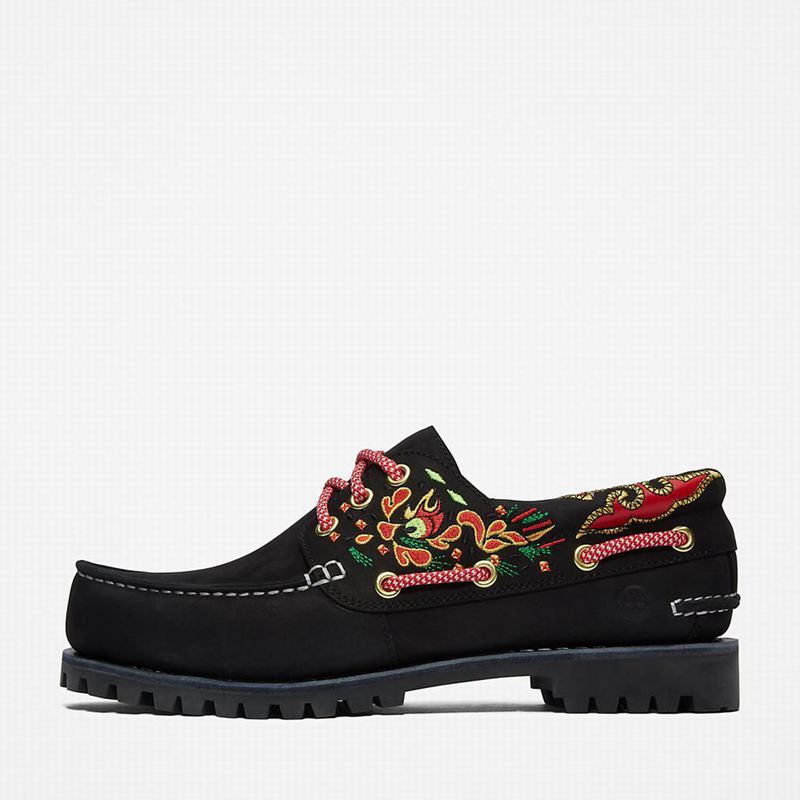 Timberland 3-Eye Cipele Za Čamce Crne | 85335600