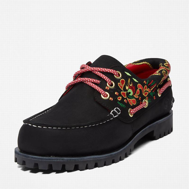 Timberland 3-Eye Cipele Za Čamce Crne | 85335600