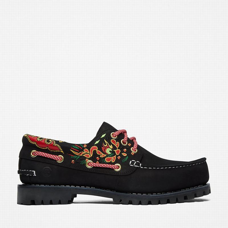 Timberland 3-Eye Cipele Za Čamce Crne | 85335600