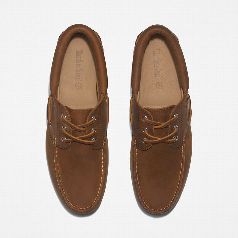 Timberland 3-Eye Lug Handsewn Cipele Za Čamce Smeđe | 12271192