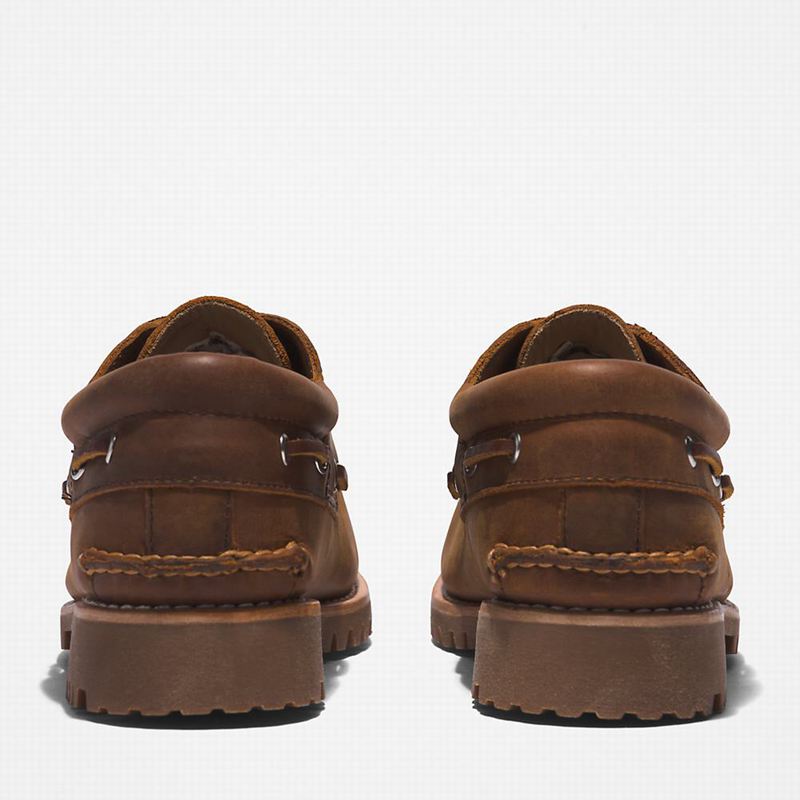 Timberland 3-Eye Lug Handsewn Cipele Za Čamce Smeđe | 12271192