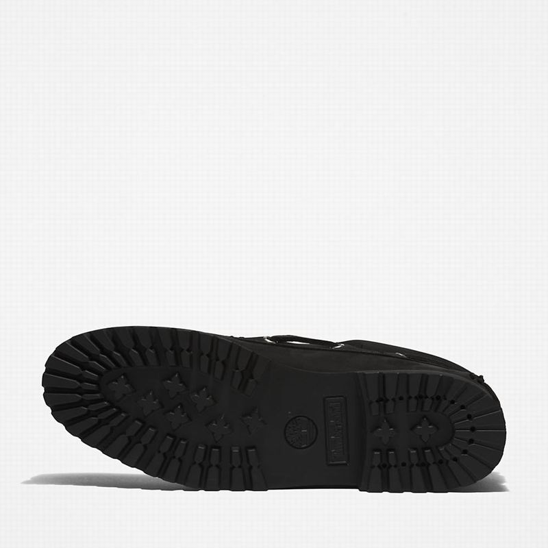 Timberland 3-Eye Lug Handsewn Cipele Za Čamce Crne | 3354073