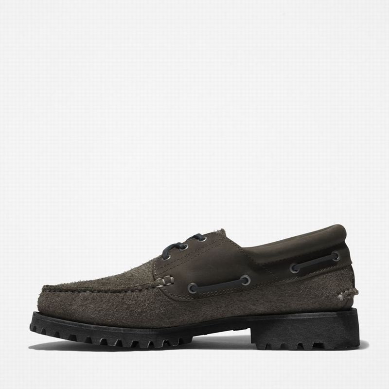 Timberland 3-Eye Lug Handsewn Cipele Za Čamce Sive | 34239779