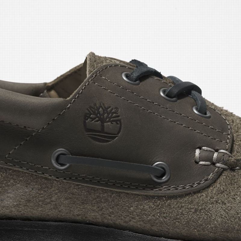 Timberland 3-Eye Lug Handsewn Cipele Za Čamce Sive | 34239779