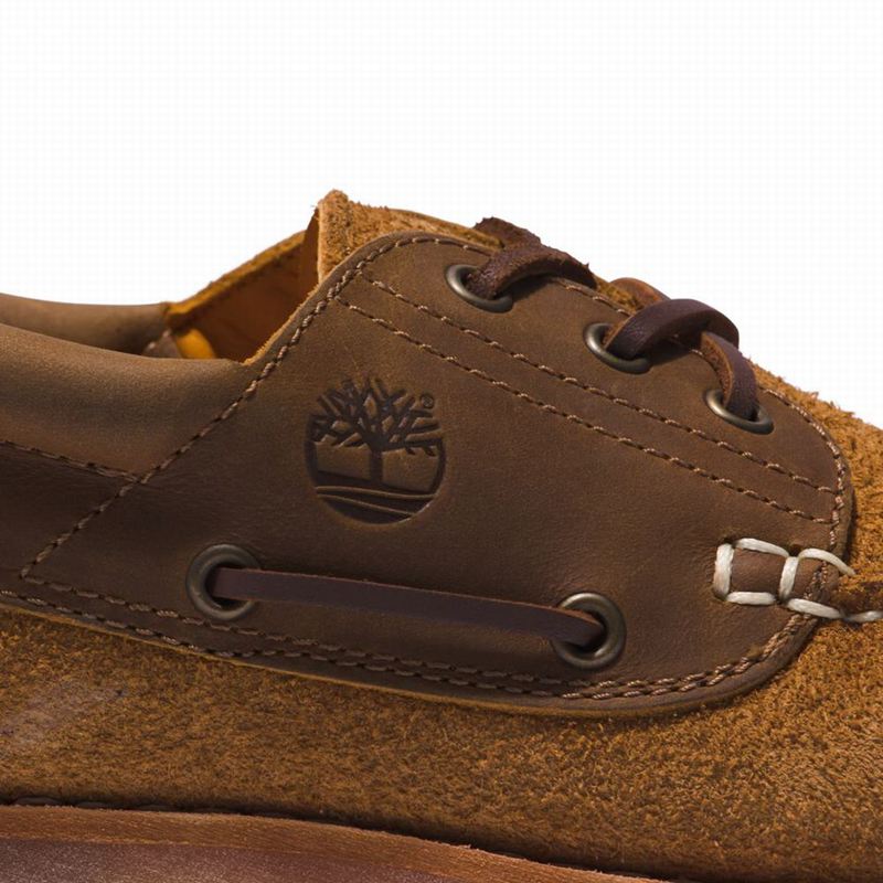 Timberland 3-Eye Lug Handsewn Cipele Za Čamce Smeđe | 38542581