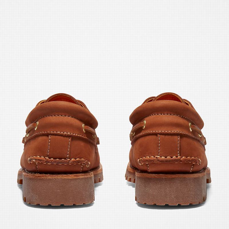 Timberland 3-Eye Lug Handsewn Cipele Za Čamce Smeđe | 81043070