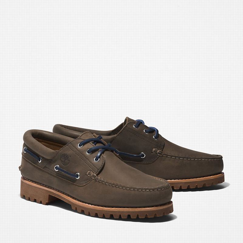 Timberland 3-Eye Lug Handsewn Cipele Za Čamce Maslinasto Zelene | 88255538