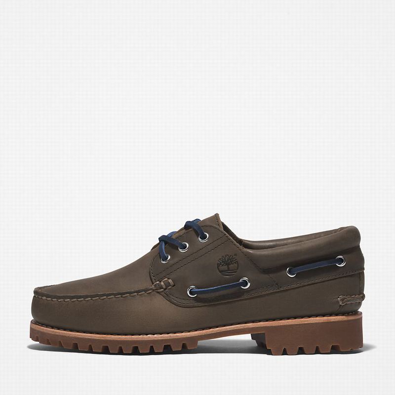 Timberland 3-Eye Lug Handsewn Cipele Za Čamce Maslinasto Zelene | 88255538