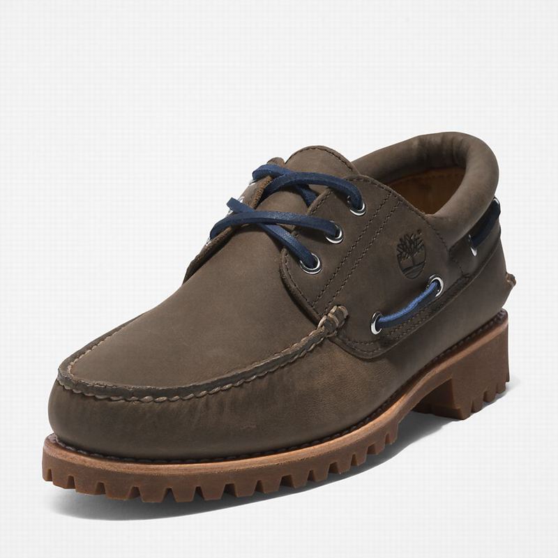 Timberland 3-Eye Lug Handsewn Cipele Za Čamce Maslinasto Zelene | 88255538