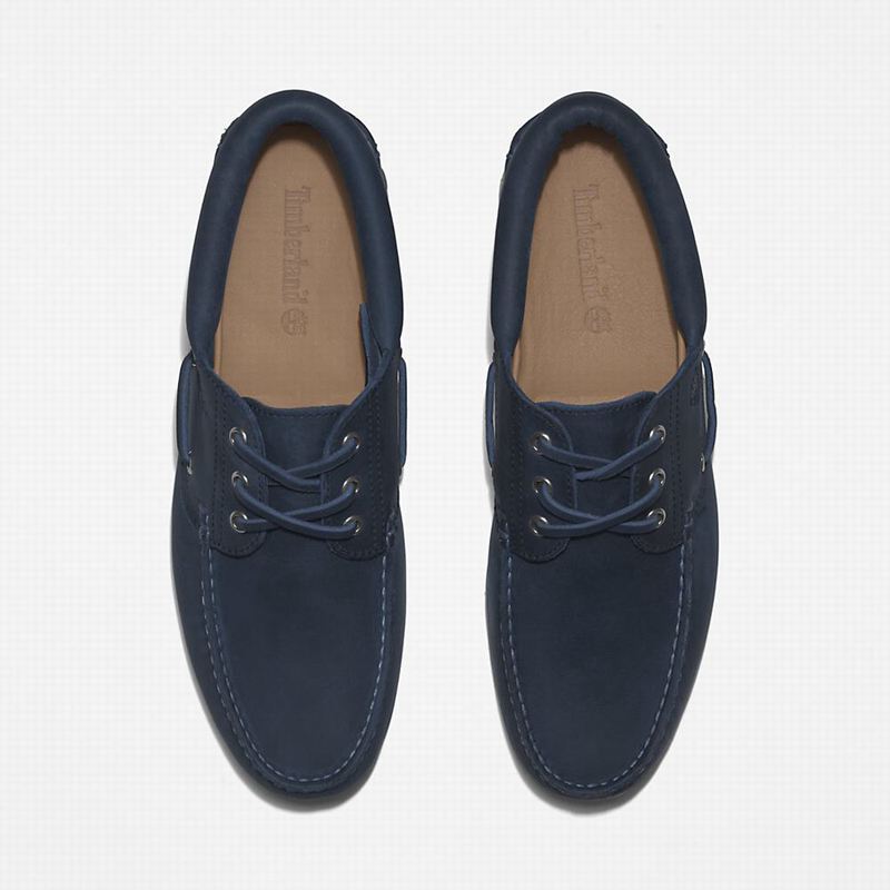 Timberland 3-Eye Lug Handsewn Cipele Za Čamce Tamnoplave | 91119268