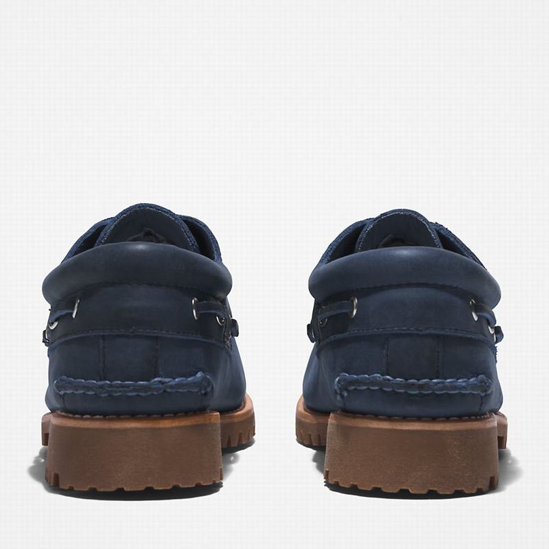 Timberland 3-Eye Lug Handsewn Cipele Za Čamce Tamnoplave | 91119268