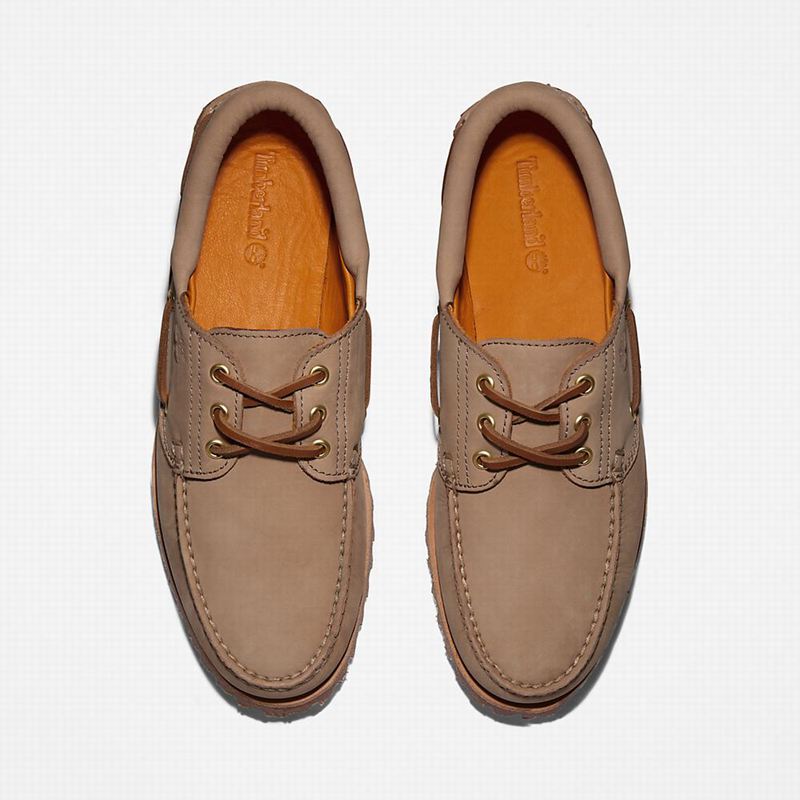 Timberland 3-Eye Lug Handsewn Cipele Za Čamce Smeđe | 91568287