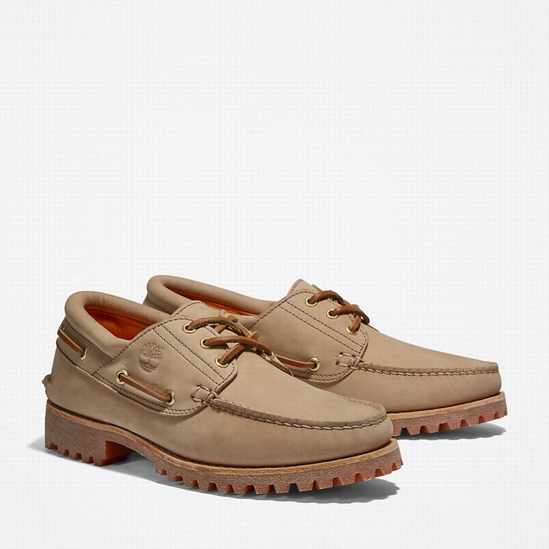 Timberland 3-Eye Lug Handsewn Cipele Za Čamce Smeđe | 91568287