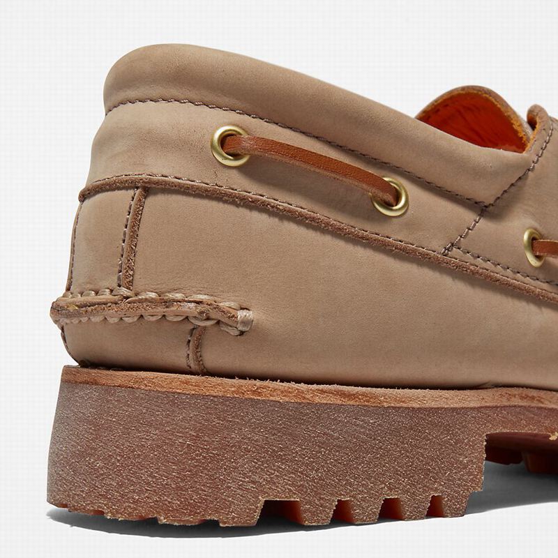 Timberland 3-Eye Lug Handsewn Cipele Za Čamce Smeđe | 91568287