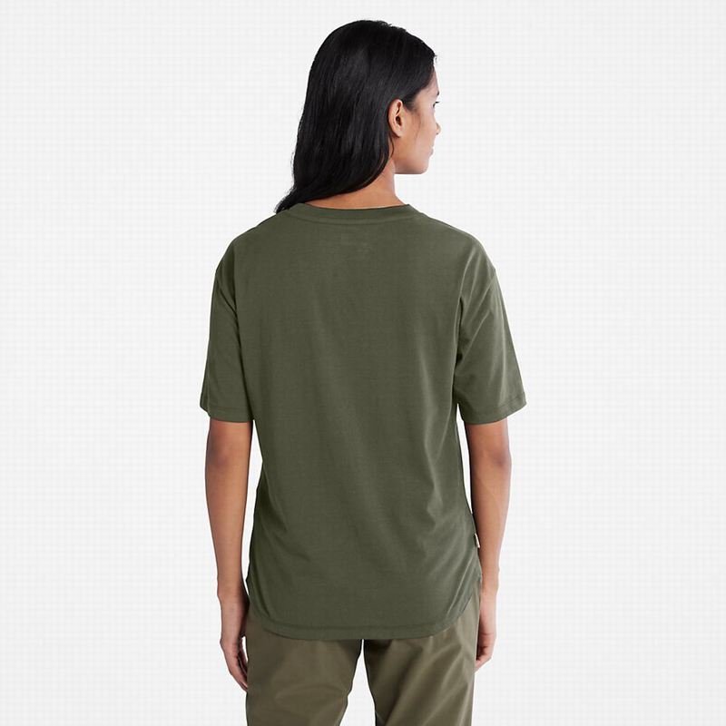 Timberland 3xPack Organic Cotton Majice Maslinasto Zelene | 72545872