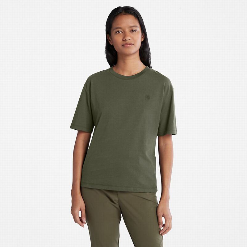 Timberland 3xPack Organic Cotton Majice Maslinasto Zelene | 72545872
