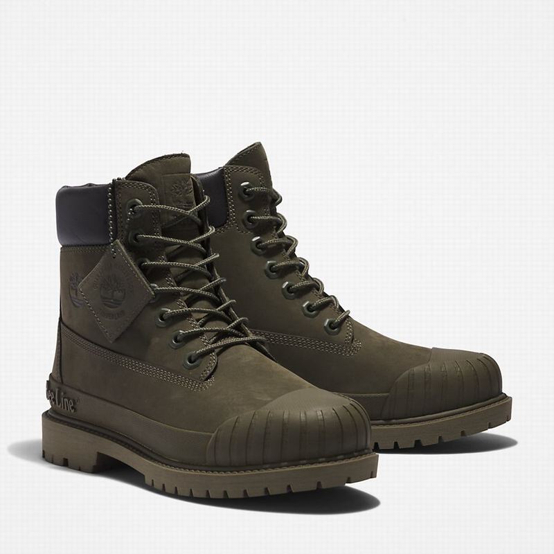 Timberland 6 Inch Rubber Toe Čizme Maslinasto Zelene | 90410195