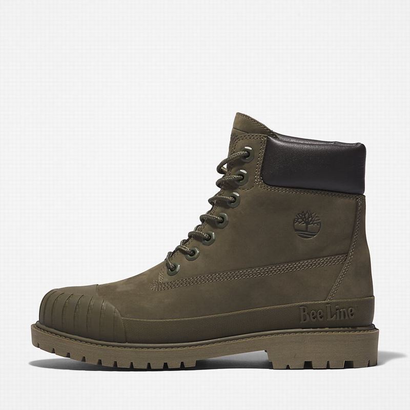 Timberland 6 Inch Rubber Toe Čizme Maslinasto Zelene | 90410195
