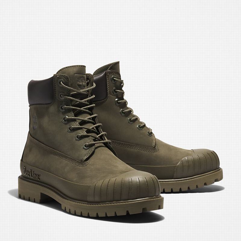 Timberland 6 Inch Rubber Toe Čizme Maslinasto Zelene | 96544909