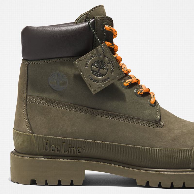 Timberland 6 Inch Rubber Toe Čizme Maslinasto Zelene | 96544909