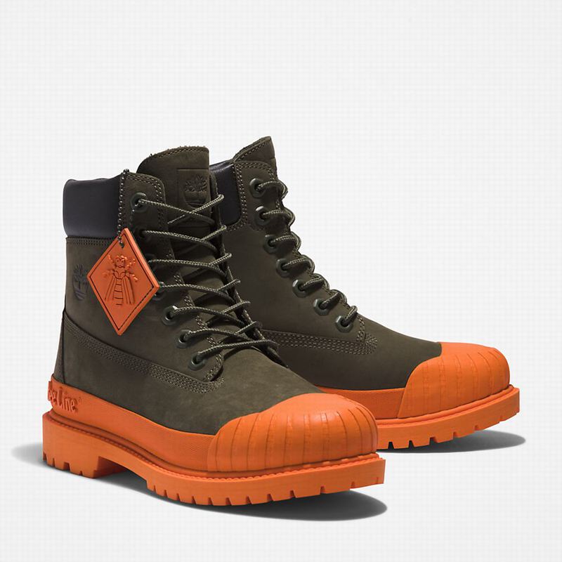 Timberland 6 Inch Rubber Toe Čizme Narančaste | 3102523