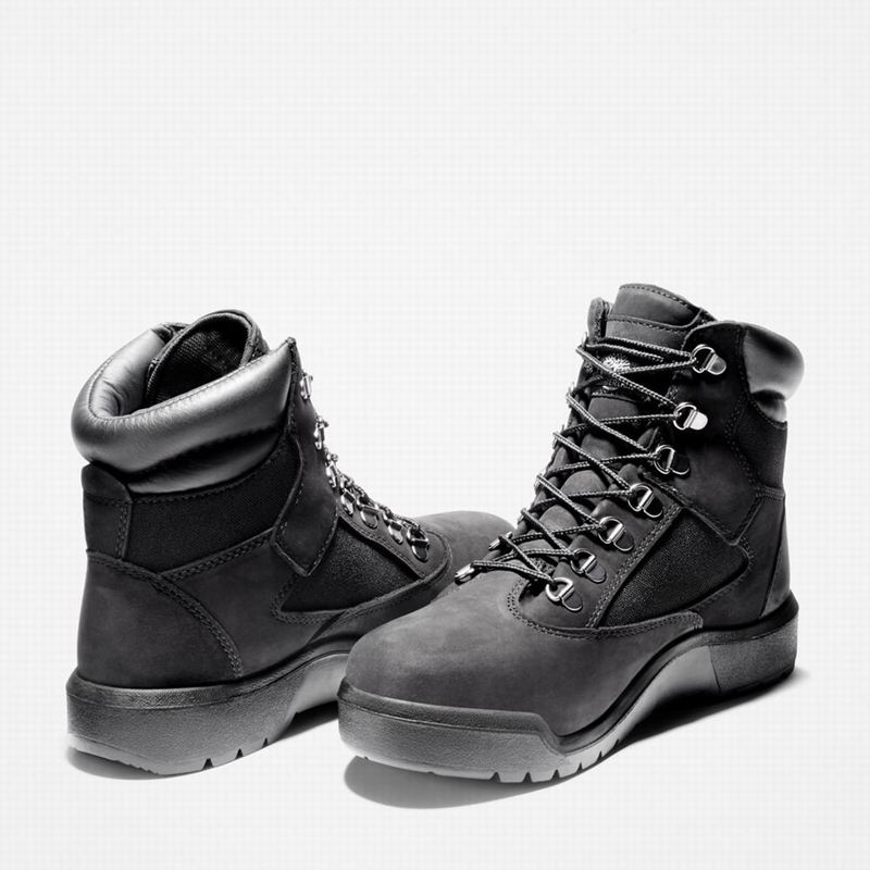 Timberland 6-Inch Waterproof Field Vodootporne Čizme Crne | 30267262