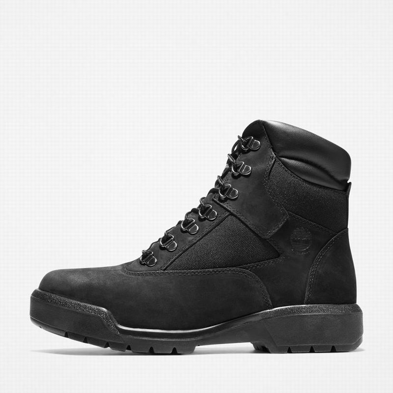 Timberland 6-Inch Waterproof Field Vodootporne Čizme Crne | 30267262
