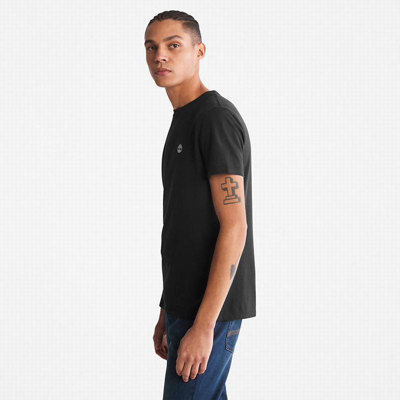 Timberland All Gender Heavyweight Badge Majice Crne | 85921418