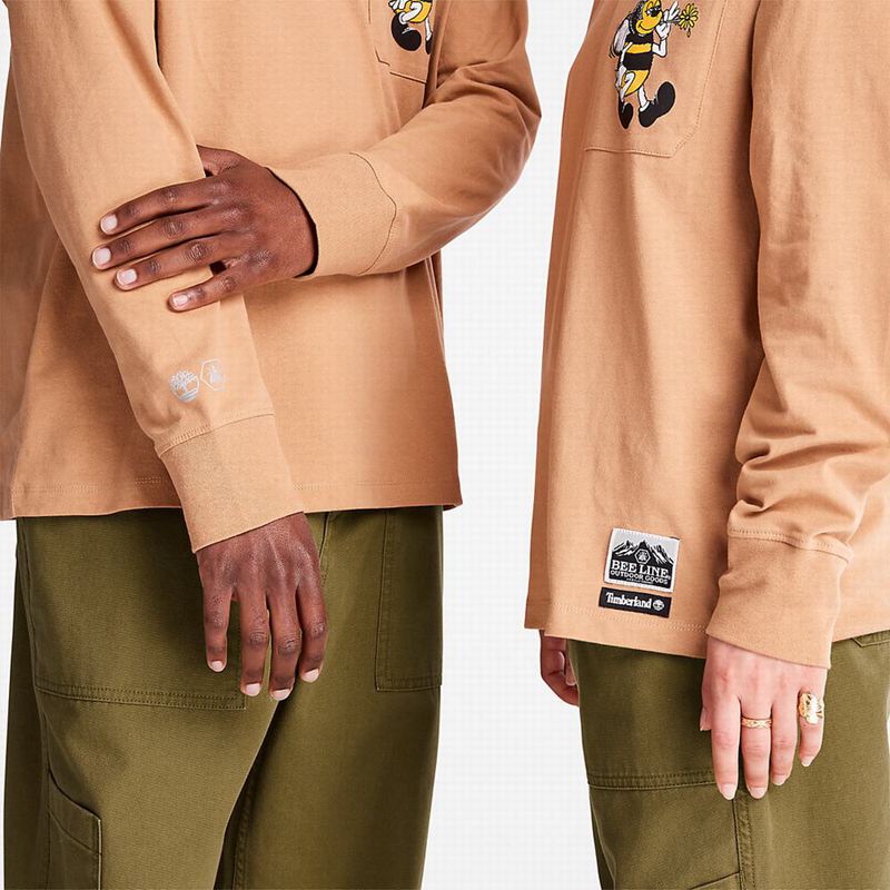 Timberland All Gender Heavyweight Dugi Rukav Smeđe | 54214394