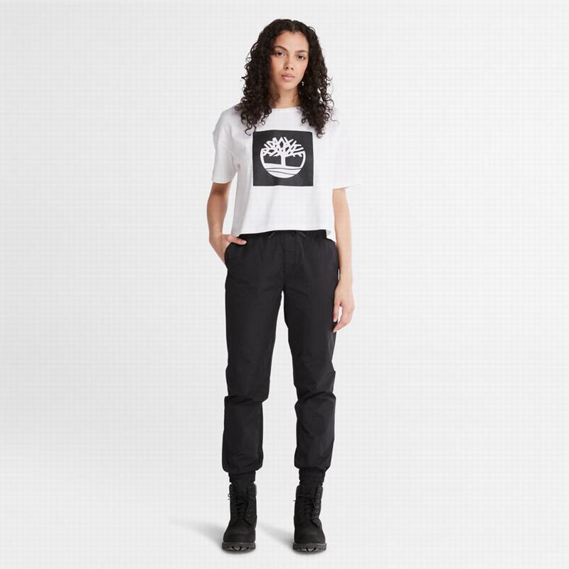 Timberland All Gender Heavyweight Front-Graficke Majice Bijele | 9323434