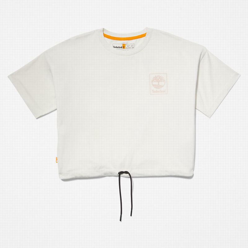 Timberland All Gender Heavyweight Logo Majice Bijele | 98182866