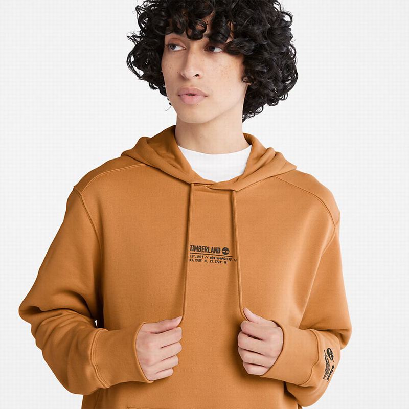 Timberland All Gender Luxe Comfort Essentials Refibra Majica S Kapuljačom Smeđe | 19036947