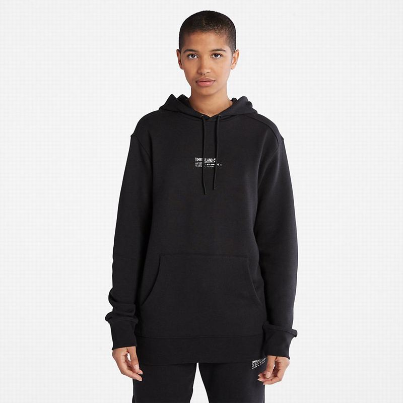 Timberland All Gender Luxe Comfort Essentials Refibra Majica S Kapuljačom Crne | 81989096