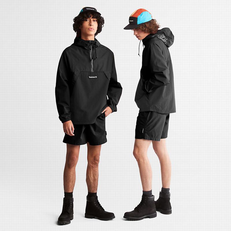 Timberland All Gender Windbreaker Kratke Hlače Crne | 5754259